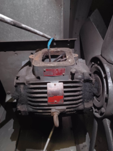 Fig 1: Old failed extract fan