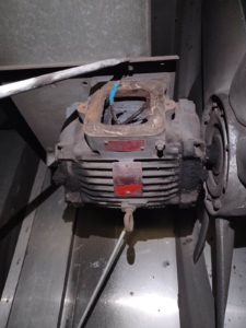 Fig 2: Access and working restriction (Motors mounted upside down)