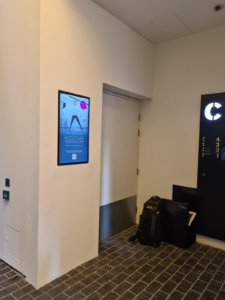 Fig 4 - New digital screen installed